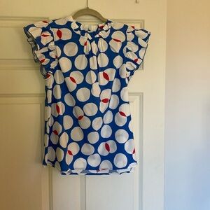 Adorable Jodiful blouse with flutter sleeve size medium.